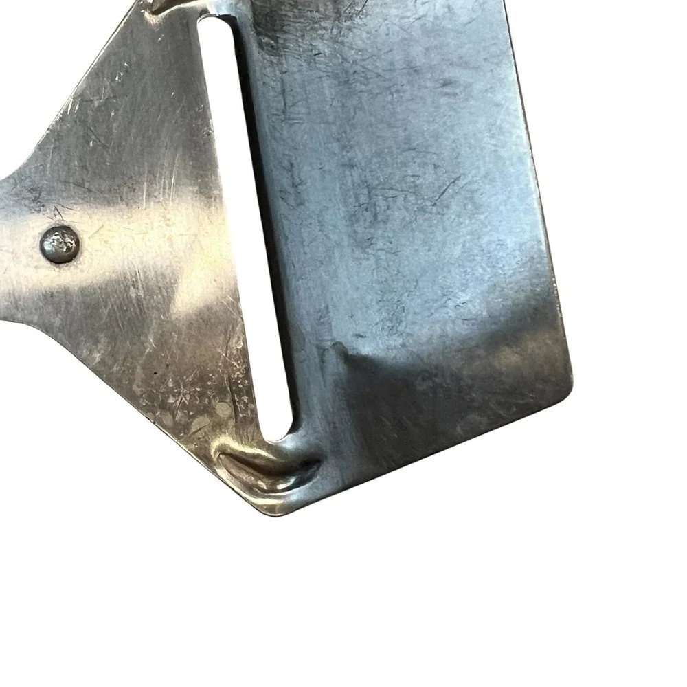 Vintage Travco Cheese Slicer Green Planer With Embossed‎ Daisy Flower Handle MCM